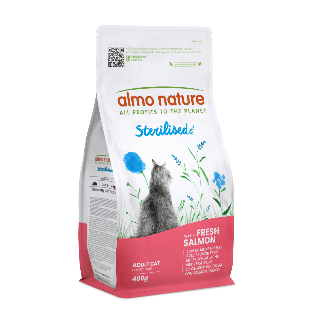 Almo Nature Functional Cats - Sterilised Salmone 400g Almo Nature Functional Cats - Sterilised Salmone 400g